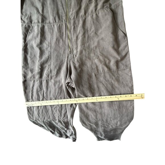 Houston White Faux Suede Jumpsuit Women’s Size Large Brown Gray Target Exclusive - Picture 6 of 13